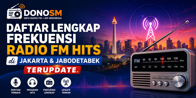 Daftar Lengkap Frekuensi Radio FM Hits di Jakarta & Jabodetabek Terupdate