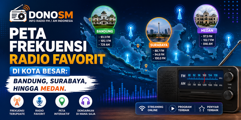 Peta Frekuensi Radio Favorit di Kota Besar: Bandung, Surabaya hingga Medan