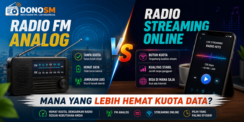 Radio FM Analog vs Radio Streaming Online: Mana yang Lebih Hemat Kuota Data?