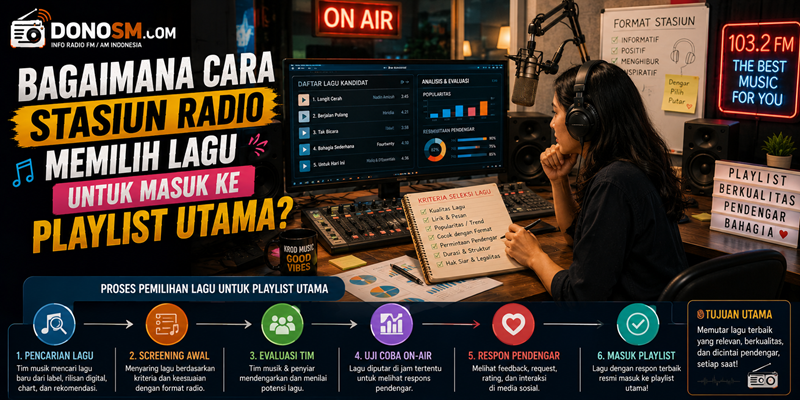 Bagaimana Cara Stasiun Radio Memilih Lagu untuk Masuk ke Playlist Utama?
