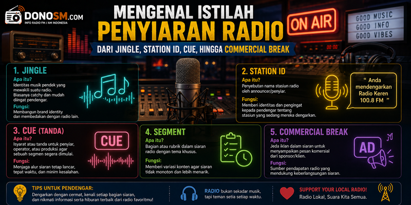 Mengenal Istilah Penyiaran Radio: Dari Jingle, Station ID, CUE hingga Commercial Break