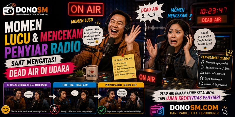 Momen Lucu & Mencekam Penyiar Radio Saat Mengatasi Dead Air di Udara