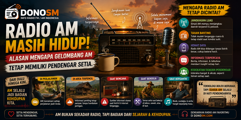 Radio AM Masih Hidup! Alasan Mengapa Gelombang AM Tetap Memiliki Pendengar Setia