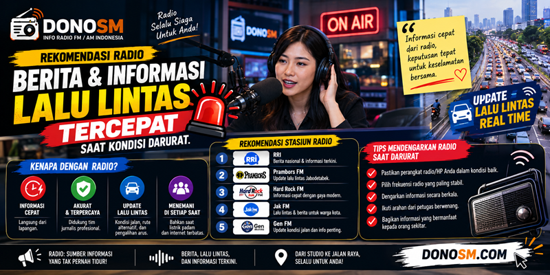 Rekomendasi Radio Berita & Informasi Lalu Lintas Tercepat Saat Kondisi Darurat