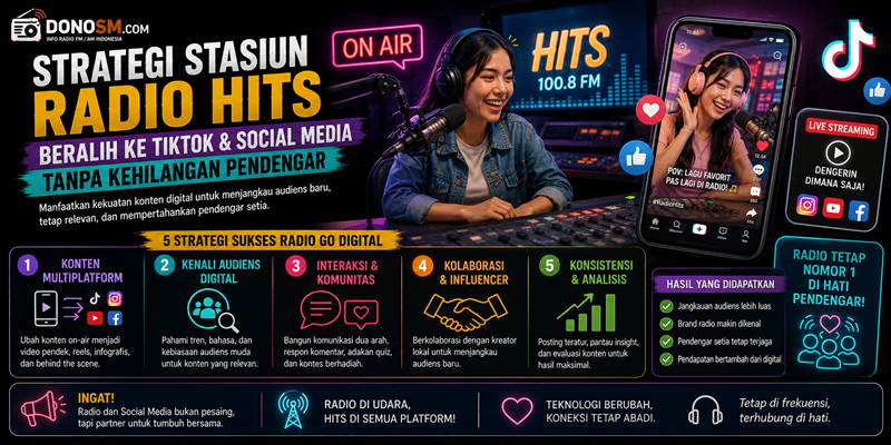 Strategi Stasiun Radio Hits Beralih ke TikTok dan Social Media Tanpa Kehilangan Pendengar
