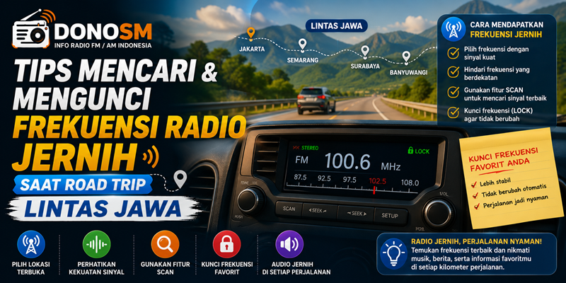 Tips Mencari & Mengunci Frekuensi Radio Jernih Saat Road Trip Lintas Jawa