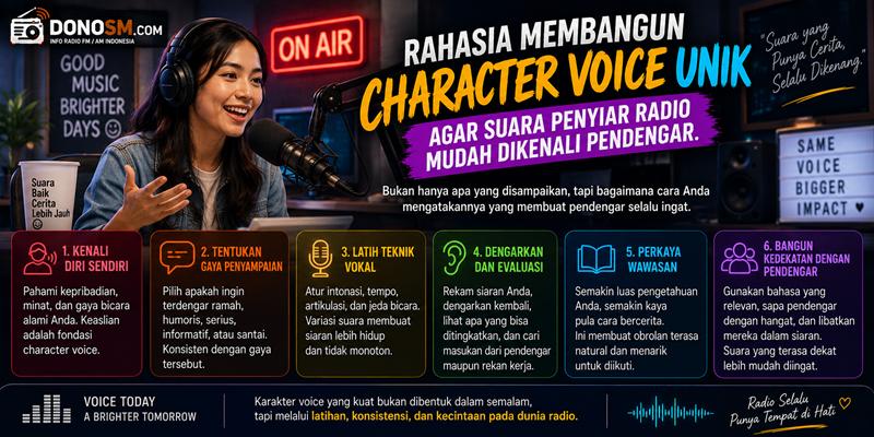 Rahasia Membangun Character Voice Unik agar Suara Penyiar Radio Mudah Dikenali Pendengar